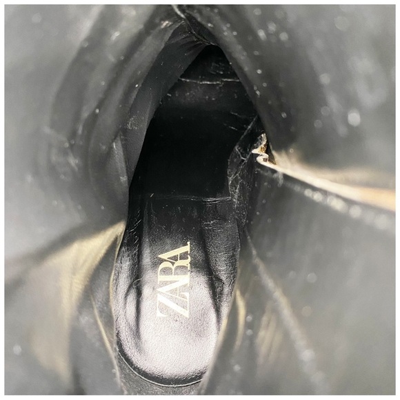 Zara Bloggers Favorite Leather Snake Print Boots‎ Size 36 - Picture 16 of 16